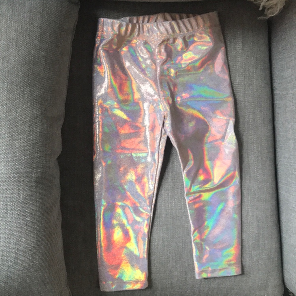 Glittery pink toddler leggings, brand new!
